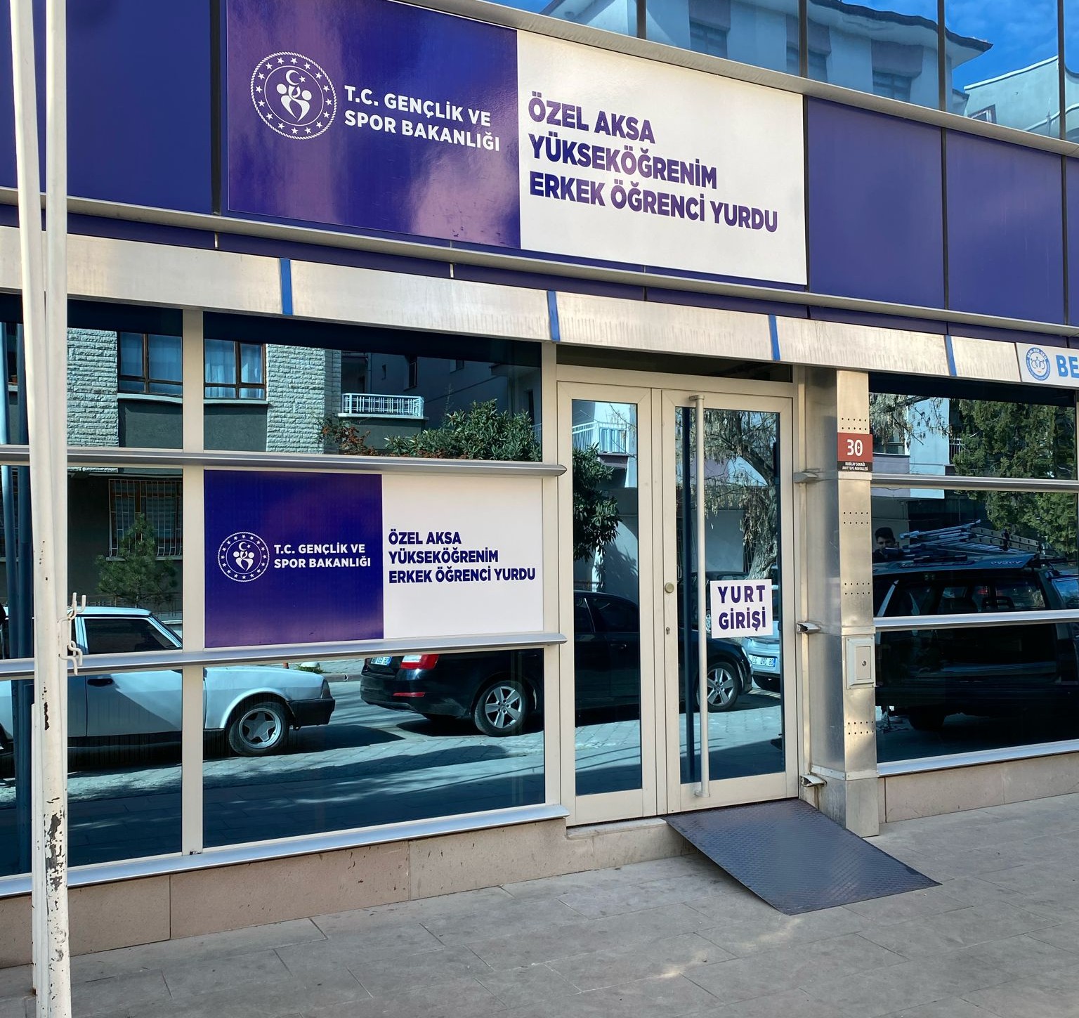 Aksa Private Higher Education Men's Dormitory building in Anıttepe district Ankara - secure student accommodation near metro station